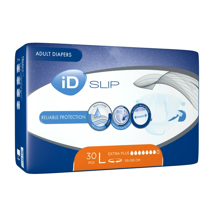 Підгузки для дорослих iD Slip Extra Plus L (115-155 см), 30 шт